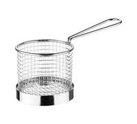 Olympia Presentation Round Basket Made of Stainless Steel with Long Handle