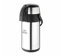Olympia Pump Action Airpot Thermos Stainless Steel with Swing Carry Handle 3L