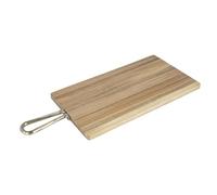 Olympia Rectangular Paddle Board Acacia Wood with Metal Handle, 615x260x20mm