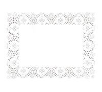 Olympia Rectangular Paper Doilies 400mm (Pack of 250) - CE994