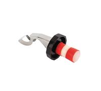 Olympia Reusable Vacuum Wine Bottle Sealer, ABS & TPR, White J376 | Preserves open champagne and sparkling beverages to prevent flatness and maintain freshness during busy bar service.