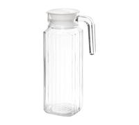 Olympia Ribbed Glass Jugs 1Ltr (Pack of 6) - GF922