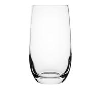 Olympia Rounded Hi Ball Tumblers 375ml Dishwasher Safe, Pack of 6 | Ergonomic shape provides a natural grip, while the stackable design saves storage space in busy commercial kitchens.