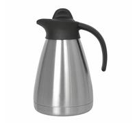 Olympia Screw Top Vacuum Jug Made of Stainless with Plastic Handle - 1 L