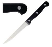 Olympia Serrated Steak Knives Black Handle (12 Pack)