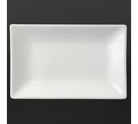 Olympia Whiteware Serving Rectangular Platters 200x 130mm (6 pack)