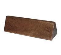 Olympia Solid Acacia Wood Tabletop Menu Holders, Pack of 10 | Displays daily specials or wine lists clearly on tables to help drive sales in busy restaurants, cafes, and bars.