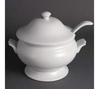 Olympia Soup Tureen and Ladle 25L 88Oz 227X250mm with Lid Serving Restaurant