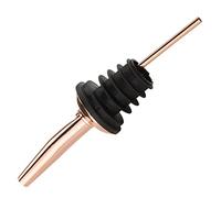 Olympia Spirit Pourer Medium Speed Stainless Steel, Copper Finish | Includes a polycork stopper to ensure a secure, leakproof fit for busy bars and fast-paced professional service.