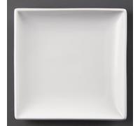 Olympia Square Plates Whiteware in Porcelain - White - 180mm (Box 12)