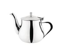 Olympia Stainless Steel Arabian Teapot Dishwasher Safe, 13oz | Non-drip fluted spout guarantees precise pouring, while the wide-mouthed top enables easy refilling at busy times.