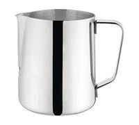 Olympia Stainless Steel Milk Jug 910 ml / 32 oz, Hot or Cold Milk Jug, Large Barista Milk Jug, Non-Drip Spout, Latte Art Milk Jug - Cafes, Restaurants, Pubs, Bars, Professional & Home Use, J318