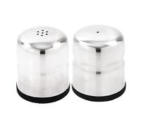 Olympia Stainless Steel Mini Salt and Pepper Shakers Set, 50ml | Space-saving mini size keeps restaurant tables uncluttered; highly durable to withstand frequent use in busy venues.