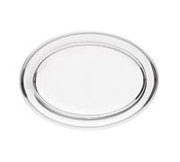 Olympia Oval Serving Tray with Wide Raised Rim Made of Stainless Steel - 560mm