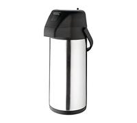 Olympia Stainless Steel Pump Action Airpot, Push Button, 3Ltr, 3L