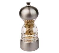 Olympia Stainless Steel Salt and Pepper Mill, Ceramic Mechanism, 135mm