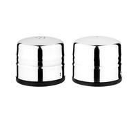 Olympia Stainless Steel Salt and Pepper Shaker Set, 60x70mm | Removable base speeds up refilling during busy service, while S and P perforations ensure clear content identification.