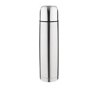 Olympia Stainless Steel Vacuum Flask Insulated Drinks Container, 1L | Vacuum seal insulation keeps hot and cold liquids at temperature, offering a reliable drink storage solution for catering.