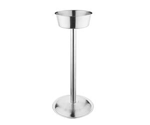 Olympia Stainless Steel Wine Bucket Stand Champagne Cooler Ice Holder | Elevates table-side drink service in busy bars, clubs and pubs; commercial-grade build ensures long-lasting stability.