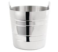 Olympia Stainless Steel Wine & Champagne Bucket 4.9Ltr, 190x204mm | Highly polished finish plus two carry handles ensure easy transport; versatile use as a beer bowl or restaurant ice cooler.
