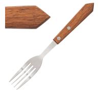 Olympia Steak Forks 18/0 Stainless Steel, Pack of 12, 100mm, Black