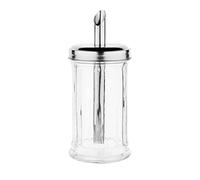 Olympia Sugar Pourer with 19mm Stainless Steel Spout, 175x75mm | Shatter-proof glass body prevents dangerous breaks while long spout dispenses precise, small portions of sugar easily