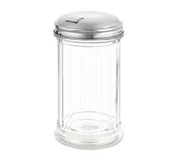 Olympia C234 Sugar Pourer With Side Hole And Flap 140X70mm Glass Container Stainless Steel