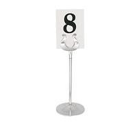 Olympia Table Number Stand Holder with Heavy Base Made of Stainless Steel 205mm
