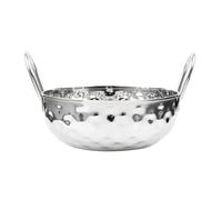 Olympia Table Presentation Hammered Kadai Dish Stainless Steel, 150 mm
