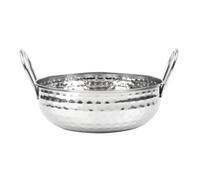 Olympia Table Presentation Hammered Kadai Dish Stainless Steel, 170 mm