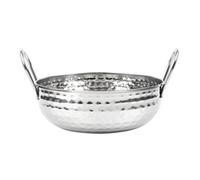 Olympia Table Presentation Hammered Kadai Dish Stainless Steel 200mm
