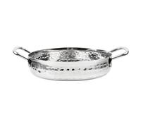 Olympia Table Presentation Handled Dish Stainless Steel Hammered, 125 mm