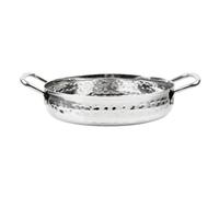 Olympia Table Presentation Handled Dish Stainless Steel Hammered, 125 mm