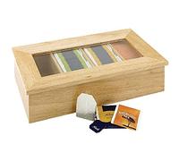 Olympia Tea Box 90X335X200mm Wood Storage Compartments Bag Tin Chest Buffet