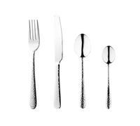 Olympia Tivoli Serve Like A Pro Cutlery Set in Silver Made of Stainless Steel - Dishwasher Safe - 48 Piece