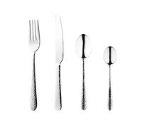 Olympia Tivoli Serve Like A Pro Cutlery Set in Silver Made of Stainless Steel - Dishwasher Safe - 48 Piece