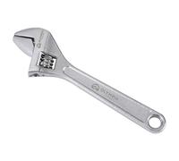 Olympia Tools 6" Adjustable Wrench, Heavy Duty Drop Forged Steel, Chrome Plated, Precision Machined Jaws, Rust Resistant