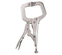 Olympia Tools Curved Jaw Locking Pliers with Wire Cutter 11-406, 6 Inches