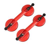 Olympia Tools Glass Suction Cups Heavy Duty Plastic Vacuum Plate Handle Glass Holder Hooks to Lift Large Glass/Tile Suction Cup Lifter/Moving Glass/Pad for Lifting/Dent Puller (2 Pack)