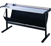 Olympia TR 1307 Rotary Cutter | Paper Cutter DIN A0 | 1300 mm Working Width | Paper Cutting Machine | Up to 7 Sheets | Paper Cutter with Collection Container & Base | Silver