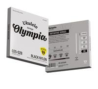 Olympia Ukulele Strings - Soprano & Concert - GCEA Tuning - Black Nylon - Initiative Series - A1, E2, C3, G4 - Mellow Tone - Durable Nylon - Korean Engineering