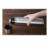 Olympia Vacuum Flask Made of Stainless Steel with Cup and Lid 1Ltr / 35oz