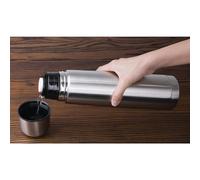 Olympia Vacuum Flask Stainless Steel 1Ltr - CN696
