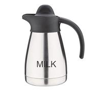 Olympia Vacuum Insulated Milk Jug Stainless Steel 0.5L, Screw Top, 05L