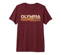 Olympia Washington Vintage 1970's Style Premium T-Shirt