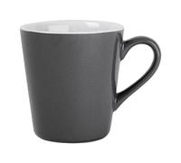Olympia Cafe Flat White Cups in Grey 170ml - Chip Proof, Dishwasher and Microwave Safe, Durable Hotel Restaurant Café Tea Coffee Mugs - Pack of 12
