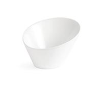 Olympia White Ware Oval Sloping Bowls Porcelain Kitchen Dish Crockery 335Ml 4pc