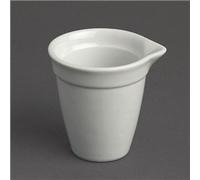 Olympia Bistro Milk Jug White 42Ml 15Oz Porcelain Sauce Pitcher Tableware 12pc