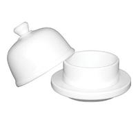 Olympia Whiteware Butter Pad with Porcelain Cover - 50ml 1.69fl oz (Box 6)