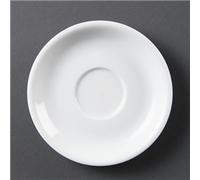 Olympia Ware Cappuccino Saucers Porcelain Plate Dishwasher Proof 12pc